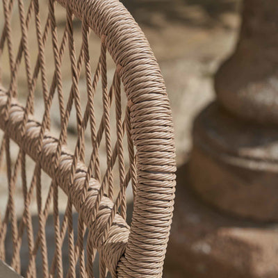 Oia Natural Woven Outdoor Seating Set