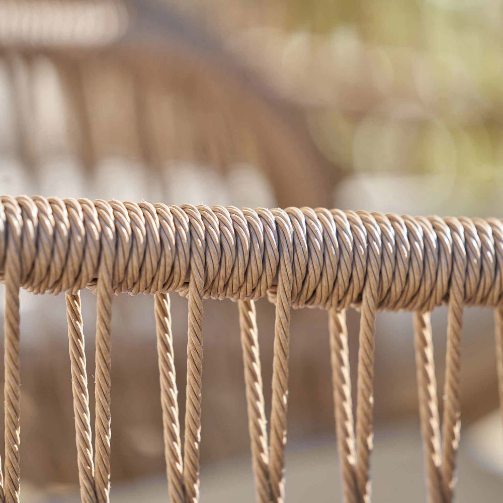 Oia Natural Woven Outdoor 4 Seater Dining Set