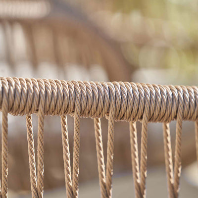 Oia Natural Woven Outdoor 4 Seater Dining Set