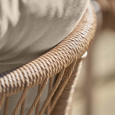 Oia Natural Woven Outdoor 4 Seater Dining Set