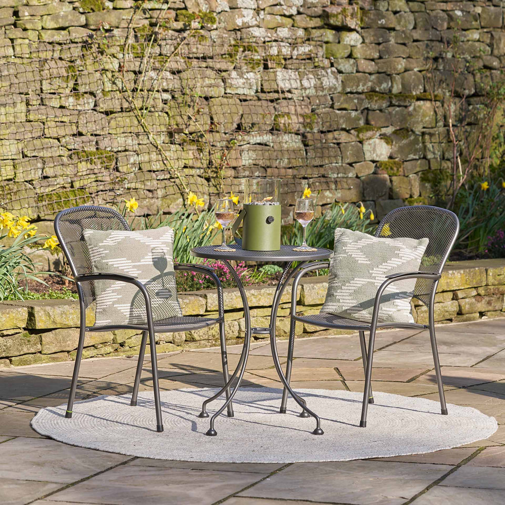 Carlo Grey Outdoor Bistro Set