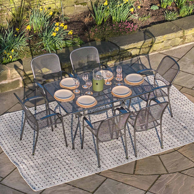 Carlo Grey 6 Seater Outdoor Dining Set