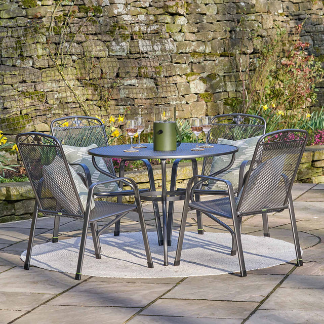 Savoy Grey 4 Seater Outdoor Dining Set
