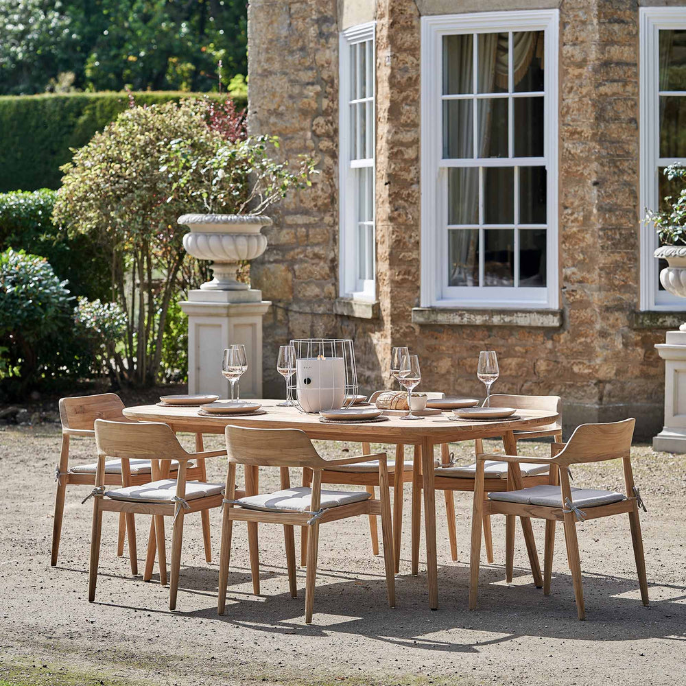 Syros Wooden Outdoor 6 Seater Dining Set