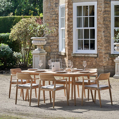 Syros Wooden Outdoor 6 Seater Dining Set