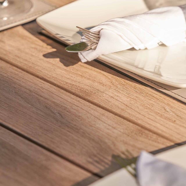 Amari Latte 6 Seater Outdoor Dining Set