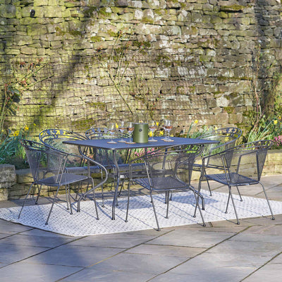 Elegance Grey 6 Seater Outdoor Dining Set