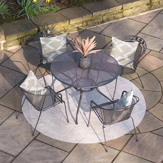 Elegance Grey 4 Seater Outdoor Dining Set