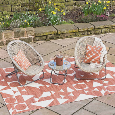Tobs Grey Foldable Garden Chair Set