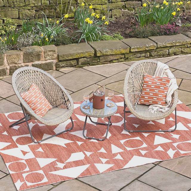 Tobs Grey Foldable Garden Chair Set