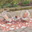 Tobs Grey Foldable Garden Chair Set