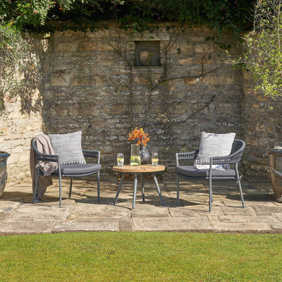 Kythira Black Outdoor Bistro Set