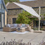 Platinum Challenger Champagne and Sandstone 3m Square Parasol