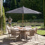Platinum Riva Anthracite and Teak 3m Round Parasol