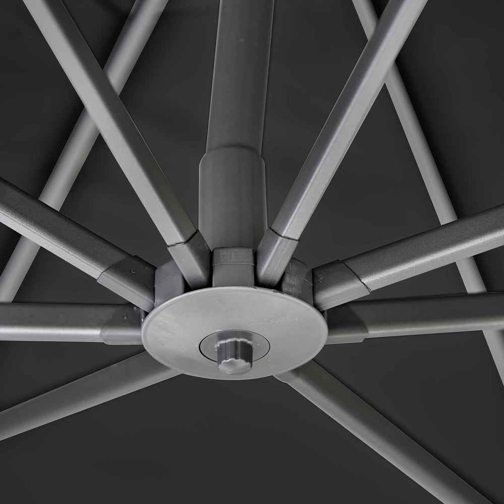 Platinum Challenger Premium Faded Black 3m Square Parasol