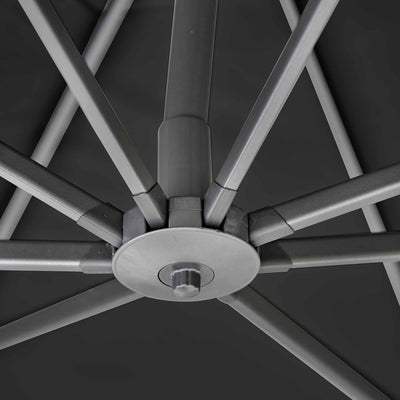 Platinum Challenger Premium Faded Black 3m Square Parasol
