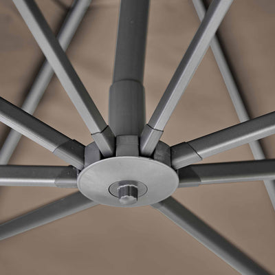 Platinum Challenger Premium Havana Taupe 3m Square Parasol