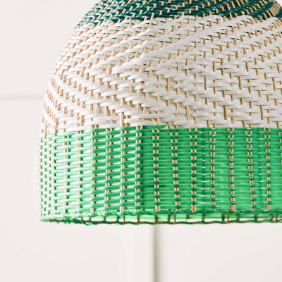 Designers Guild Brera Emerald Rattan Pendant