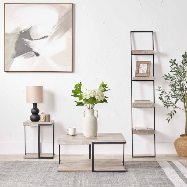 Newburgh Concrete Effect Living Room Furniture Set