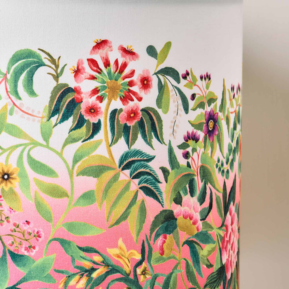 Designers Guild Ikebana Damask Fuchsia Cylinder Lampshade