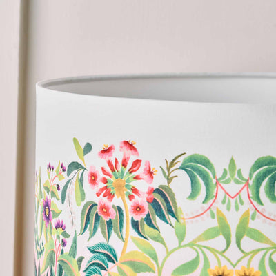 Designers Guild Ikebana Damask Fuchsia Cylinder Lampshade
