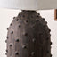 Kiara Grey Textured Dot Stoneware Table Lamp Base