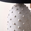 Kiara Light Grey Textured Dot Stoneware Table Lamp Base