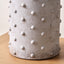 Kiara Light Grey Textured Dot Stoneware Table Lamp Base