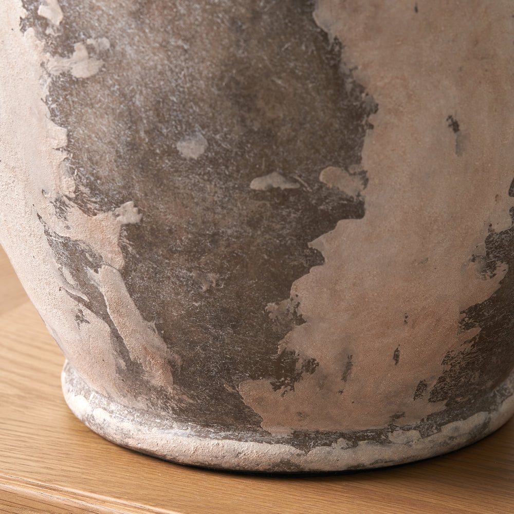 Lilia Tall Antique Finish Stoneware Table Lamp Base