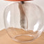 Hazel Clear Glass and Terracotta Lampshade Table Lamp