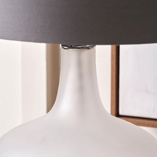 Isla Frosted White Glass Table Lamp