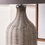 Naya Grey Wash Rattan Bottle Table Lamp