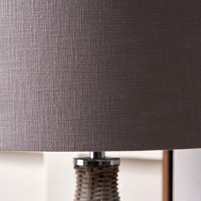 Naya Grey Wash Rattan Bottle Table Lamp