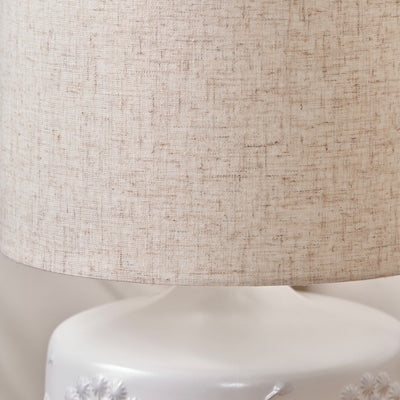 Dandelion White Small Ceramic Table Lamp