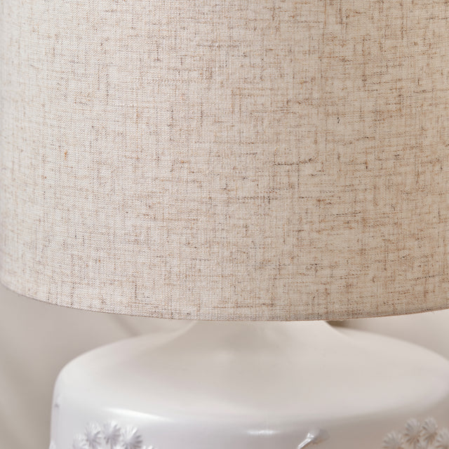 Dandelion White Small Ceramic Table Lamp