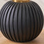 Erica Black Textured Terracotta Ball Table Lamp