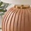 Erica Natural Textured Terracotta Ball Table Lamp