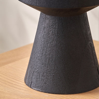 Kobe Black Mango Wood Contemporary Table Lamp Base