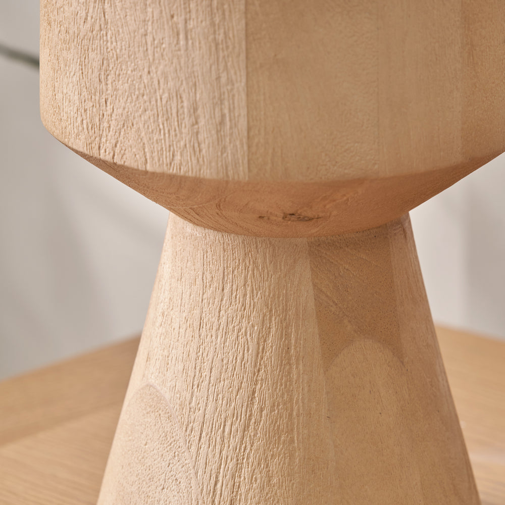 Kobe Natural Mango Wood Contemporary Table Lamp Base