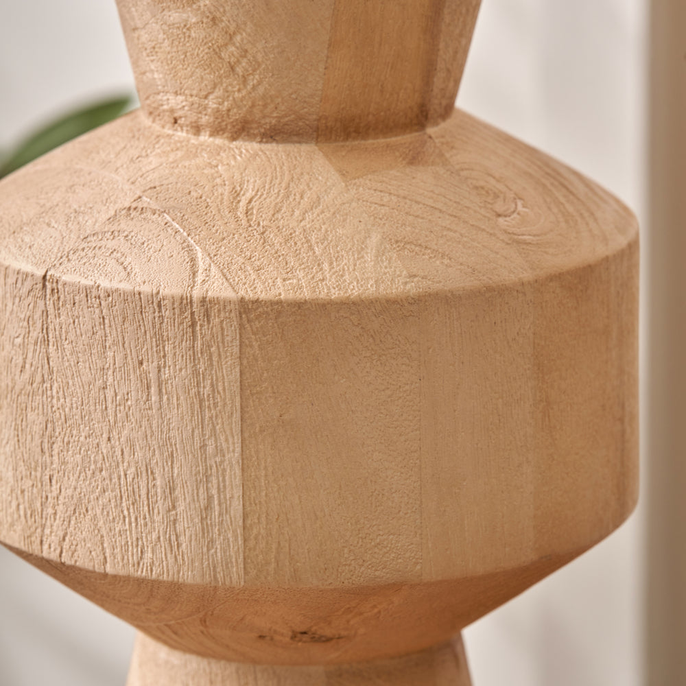 Kobe Natural Mango Wood Contemporary Table Lamp Base