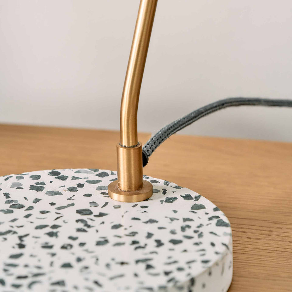Designers Guild Terrazzo and Antique Brass Task Table Lamp