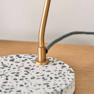 Designers Guild Terrazzo and Antique Brass Task Table Lamp