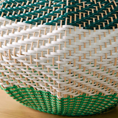Designers Guild Brera Large Emerald Rattan Table Lamp