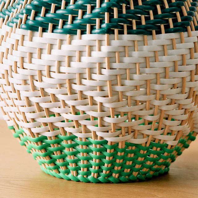 Designers Guild Brera Emerald Rattan Table Lamp