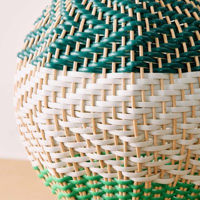 Designers Guild Brera Emerald Rattan Table Lamp