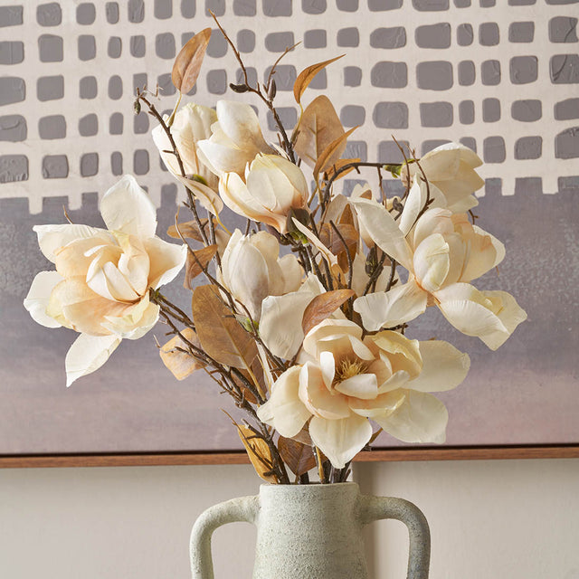Natural Cream Magnolia Stem