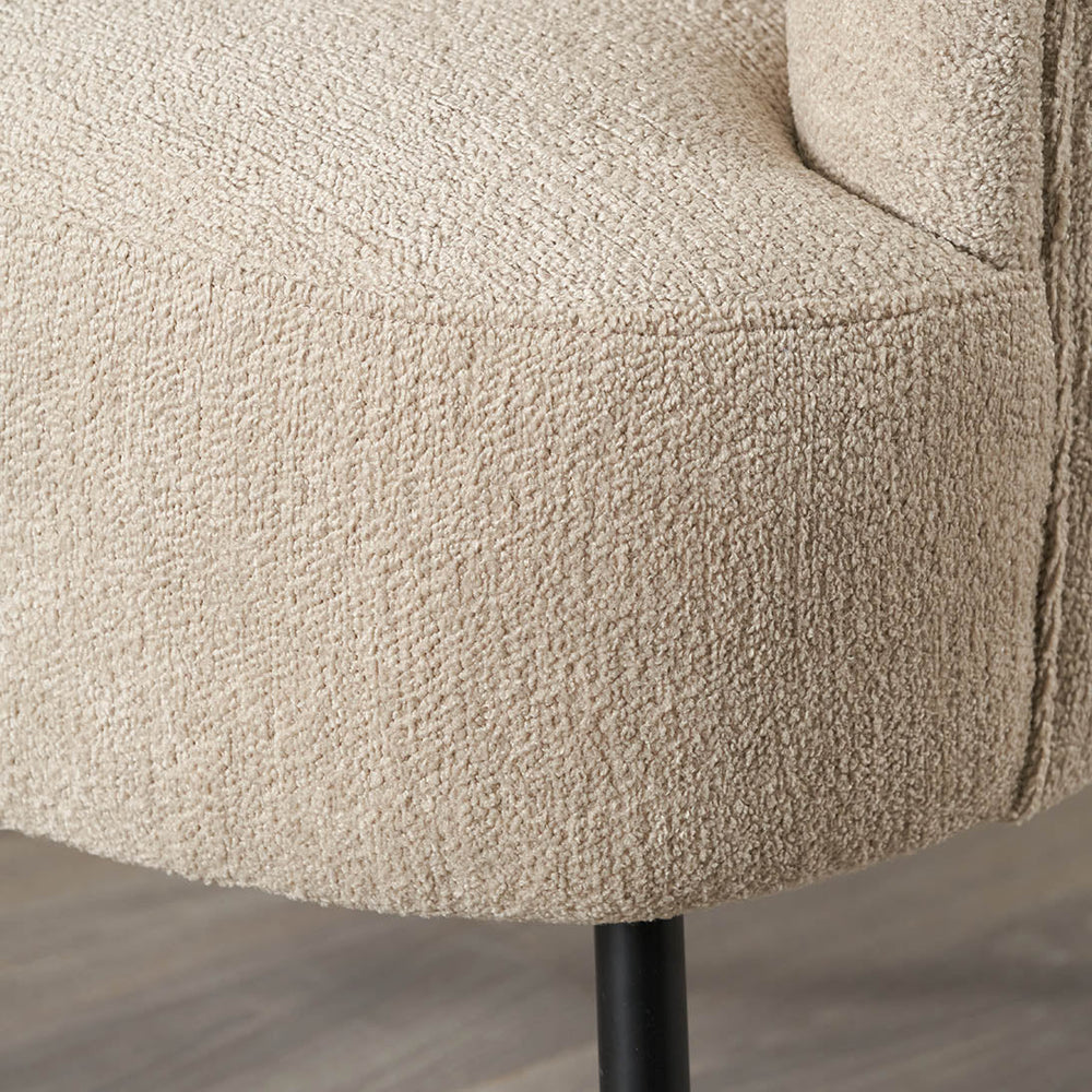Amaya Taupe Teddy Tub Chair