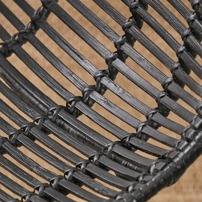 Miko Black Rattan Dining Chair