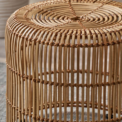Miko Natural Rattan Stool