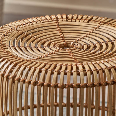 Miko Natural Rattan Stool